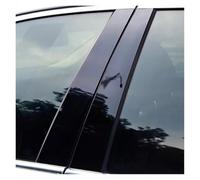 Poteaux Pilier polis Poteaux Pilier Fenêtre Porte Voiture Kit Couverture Moulure Garniture Piano pour Toyota pour RAV4 XA50 2019 2020 2021 2022 2023(Noir)