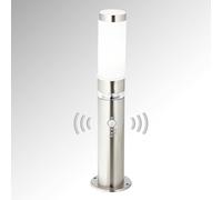 Potelet Bole Avec Détecteur Crépusculaire acier inoxydable, satiné