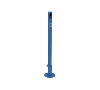 Potelet - cigarette RAL5010 - Potelet sur fourreau-platine à fixer au sol - PROCITY - 206581.5010