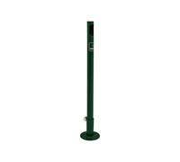 Potelet - cigarette RAL6005 - Potelet sur fourreau-platine à fixer au sol - PROCITY - 206581.6005