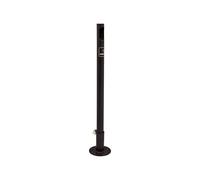 Potelet - cigarette RAL9005 - Potelet sur fourreau-platine à fixer au sol - PROCITY - 206581.9005