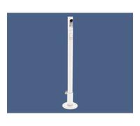 Potelet - cigarette RAL9010 - Potelet sur fourreau-platine à fixer au sol - PROCITY - 206581.9010