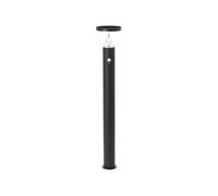 Potelet Extérieur - Brilliant - Tulip - Led Et Solaire - Détecteur De Mouvement - Acier Inoxydable Et Plastique - 4 W - Noir