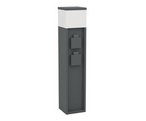 Potelet extérieur PARK 5 IP54 E27 1X25W en aluminium gris anthracite 100x100x500mm