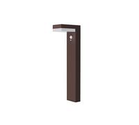 Lumisky Balise solaire CENOVA TALL – LED blanc chaud avec détecteur de mouvement, Corten H50 cm