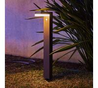 Potelet solaire CENOVA TALL Gris H50cm 600LM Noir G