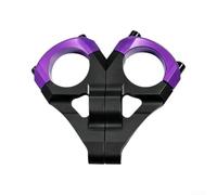 Potence Aluminium Léger pour Fourche Double pour couronne CNC | Construction creuse, réduction de poids, aluminium pour durable, idéal , maniabilité accrue(Black purple)