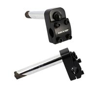 Generique Potence plongeur ouvrable aluminium fixation 4 vis Noir