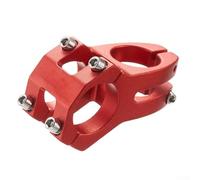 Potence courte pour VTT, guidon de 31,8 mm × fourche 28,6 mm, alliage d'aluminium usiné CNC, léger 146 g, résistant au pliage, équitation tout-terrain et trail (rouge)
