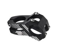 Potence de barre de vélo 31,8 mm, tiges guidon vélo en alliage d'aluminium avec barre conception évidée pour la plupart route, VTT, BMX, équipement Fixie, cyclisme (Noire)