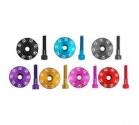 Potence de casque de vélo de précision avec corps en alliage d'aluminium et boulons en acier inoxydable pour un ajustement sûr et une résistance aux vélos à fourche de 28,6 mm (violet)