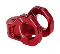 Potence de guidon de vélo de montagne 35 mm, distance centrale 31,8 x 28,6 mm, alliage d'aluminium CNC 6061 avec 4 boulons ClFor AMp, compatible avec fourches AM et DH (rouge)