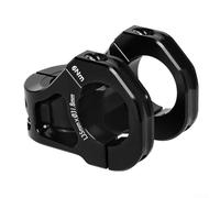 Potence de guidon de vélo de montagne 35 mm, distance centrale 31,8 x 28,6 mm, alliage d'aluminium CNC 6061 avec 4 boulons ClFor AMp, compatible avec fourches AM et DH (noir)