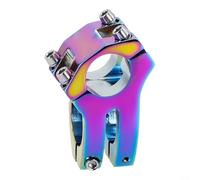 Potence de guidon de vélo en alliage d'aluminium 35 mm courte pour barres de 25,4 mm avec pince de fourche de 28,6 mm, design creux léger pour vélo de route ou de montagne (coloré)