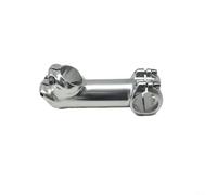 Potence de guidon de vélo en alliage d'aluminium de 31,8 mm pour VTT, vélo de route, VTT, extension à 4 boulons pour régler la hauteur, accessoire de cyclisme léger noir argenté (70 mm/90 mm) (argent