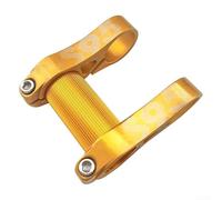 Potence de guidon de vélo pliable avec design réglable pour 25 à 4 mm, alliage d'aluminium léger pour une utilisation facile (doré)
