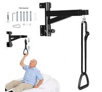 Potence de Lit Autoportante pour Personne Âgée Barre de Redressement | Cadre en Acier Réglable en Hauteur et Longueur Charge 300 kg Poignée Trapèze pour Lit Standard et Lever Stable