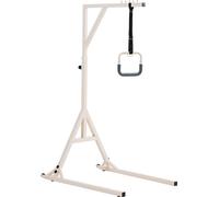 Potence de lit VEVOR avec poignée trapézoïdale, potence de malade réglable en hauteur avec 2 roues, potence de lit jusqu'à 158 kg de charge, aide mobile à la verticalisation pour les patients âgés, ha
