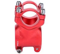 Potence de Vélo Courte, Compacte et Légère pour Guidon 25,4 mm, Potence de Guidon VTT Route Fixie, 25,4 x 35 mm, for Cyclistes Urbains Loisirs Compétition Rouleurs en Rouge