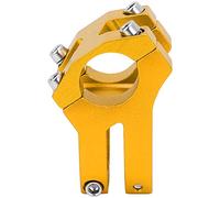Potence de vélo courte, potence creuse en alliage d'aluminium, durable, légère, facile à installer, pour vélos de route, VTT, BMX, 25,4 mm, 35 mm (Or)
