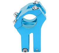 Potence de vélo courte, potence creuse en alliage d'aluminium, durable, légère, facile à installer, pour vélos de route, VTT, BMX, 25,4 mm, 35 mm (Bleu)