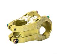 Potence de vélo creuse en aluminium de 31 à 8 mm, 45 mm de long, conçue pour une manipulation stable sur les vélos de montagne et de route (jaune)