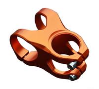 Potence de vélo de 35 mm avec quatre boulons, 31,8 mm ClFor AMp et direction de 28,6 mm, compatible avec tous les VTT et descente (orange)