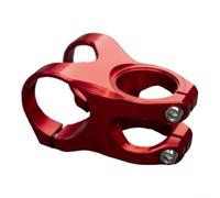 Potence de vélo de 35 mm avec quatre boulons, 31,8 mm ClFor AMp et direction de 28,6 mm, compatible avec tous les VTT et descente (rouge)