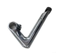 Potence de vélo en alliage 25,4 mm Col de cygne 180 mm Argenté