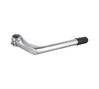 Potence de vélo en alliage d'aluminium de 22,2 mm pour guidon de 25,4 mm, rallonge de 100 mm avec col de cygne de 180 mm de longueur, finition noire pour fourche de vélo de route vintage (noir)