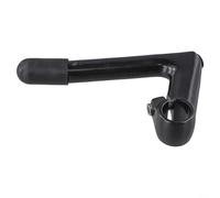 Potence de vélo en col de cygne de 22 mm, extension de 80 mm vers l'avant, poteau central de 150 mm, légère et en alliage d'aluminium pour une meilleure conduite (noir)