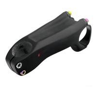 Potence de vélo en fibre de carbone haute résistance avec angle de 17 degrés et collier de serrage de 31,8 mm pour vélos de route et VTT avec mécanisme en aluminium ajusté de précision (-17 degrés 70