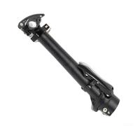 Potence de vélo pliable en alliage d'aluminium, rehausseur de guidon réglable à dégagement rapide pour vélos électriques, extension de fourche avant CNC légère, noir/argenté (noir B)