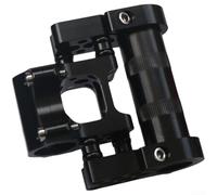 Potence de vélo pliable en aluminium CNC 25,4 mm (noir) | Double réglage sans outil, positionnement flexible, pour un confort personnalisé, pince de 25,4 mm, ajustement sécurisé