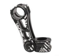 Potence de vélo réglable, 31,8 mm 85 degrés 90-145 mm en alliage d'aluminium CNC pour VTT, vélo de route et vélo de ville (145 mm)