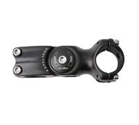 Potence de vélo réglable, distance centrale de 90 mm pour guidon de 31,8 mm et fourche de 28,6 mm, réglage de l'angle de ± 60 degrés, construction en alliage d'aluminium, compatible avec les vélos de