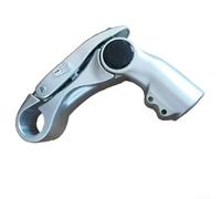 Potence de vélo réglable en col de cygne pour fourche avant pour 28 à 6 mm de diamètre et guidon de 25 à 4 mm de diamètre, alliage d'aluminium avec angle de 0 à 90 degrés et vis de verrouillage