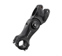 Potence de vélo réglable pour VTT - Collier de serrage de 25,4 mm et 31,8 mm, plage d'angle de +60° à -60°, alliage d'aluminium léger, finition anodisée résistante aux intempéries, utilisation sur