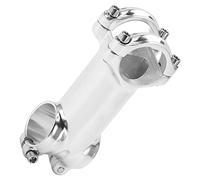 Potence de Vélo, Tige de Vélo de Route Argentée, Tige de Vélo pour VTT 31,8x80mm pour Pince de Fourche Avant de 28,6mm, Vélo et Fournitures de Rechange, Tige Chromée