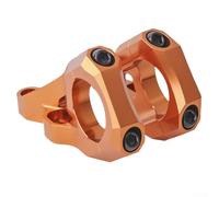 Potence de VTT Downhill à montage direct pour fourche à double couronne, collier de serrage de guidon de 31 à 8 mm, alliage d'aluminium avec traitement anodisé (orange)