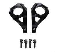 Potence DH 6061 Aluminium pour VTT Fourche Double pour couronne | Alliage 6061 pour robuste, montage direct, compatible fourches double pour couronne, finition anodisée durable(Black)