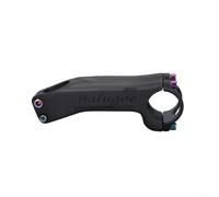 Potence en fibre de carbone pour guidon de vélo de 31 à 8 mm, design élégant avec vis en acier inoxydable colorées (17 degrés, 130 mm)