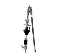 Potence Escamotable Cymbale 37cm pour Acoustique Potence Escamotable | Métal pour durable, 37x8.5cm, réglage hauteur, argenté, pratique débutant