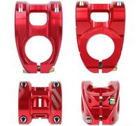 Potence Guidon Vélo Alliage 6061 pour forgé 35mm pour robuste | Usinage CNC pour précis, alliage 6061 pour t6, design creux 190g, compatibilité 31.8mm, couleur noire mate(Red)