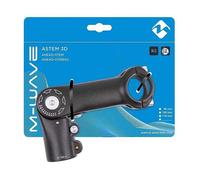 M-Wave Potence ST-CS.1 31,8 mm – 90 mm – Réglable 0°/+90° – Noir