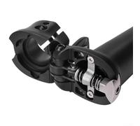 Potence pliable à gauche pour vélos pliants avec réglage de la hauteur de 303 mm à 460 mm et options de filetage M23 M26 (avec vis M26)