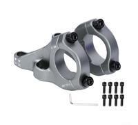 Potence pour vtt Aluminium 31.8mm Pour Fourche Double Potence | Alliage pour forgé pour robuste, pour résistance aux chocs, idéal , compatibilité fourche double couronne(Gray)
