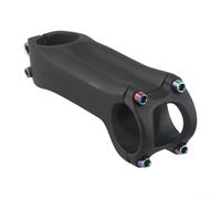 Potence ultralégère en fibre de carbone pour vélo 31,8 mm - 6/17 degrés pour VTT - Potence de guidon 90 mm T800 entièrement en carbone avec vis colorées pour pièces de cyclisme Noir (6 degrés 90 mm)