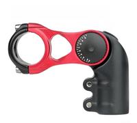 Potence Vélo 31.8mm Réglable pour VTT Route Potence Vélo 31.8mm | Alliage haute résistance, léger et , structure creuse, résistance chocs, longue durée de vie(Black And Red 80mm)