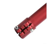Potence verticale de guidon de vélo 28,6 x 31,8 x 110 mm en alliage d'aluminium, pièce de rechange compatible à 180 degrés pour guidon de vélo de route et tout-terrain (rouge)